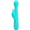 Dejon Vibrador Rabbit 3 Em 1 Multifunção Verde Água