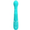Dejon Vibrador Rabbit 3 Em 1 Multifunção Verde Água