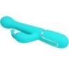Dejon Vibrador Rabbit 3 Em 1 Multifunção Verde Água