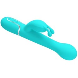 Dejon Vibratorius Rabbit 3 In 1 Multifunkcinis Žalsvai Melsvas