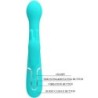 Dejon Vibrador Rabbit 3 Em 1 Multifunção Verde Água