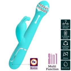 Dejon Rabbit 3 In 1 Multifunkciju Vibrators Ūdenszaļš