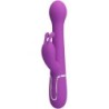 Dejon Vibratorius Rabbit Multifunkcinis 3 In 1 Violetinis
