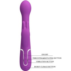 Dejon Multifunktionell Kaninvibrator 3-i-1 Lila