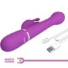 Dejon Multifunktionell Kaninvibrator 3-i-1 Lila