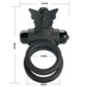 Anel Vibratório Duplo Com Estimulador Preto