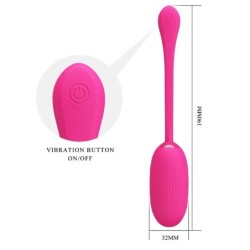 Doreen Vibrační vajíčko dobíjecí magenta s dálkovým ovládáním