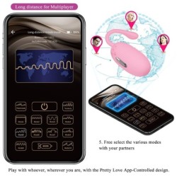 Doreen Újratölthető Vibrációs Tojás Rózsaszín