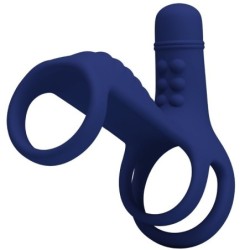 Elish Anel Vibratório Com Extensão Azul