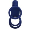 Elish Vibrating Cock Ring With Blue Extension