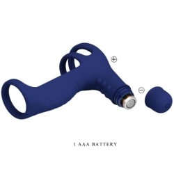 Elish Vibrerende Penisring met Verlengstuk Blauw