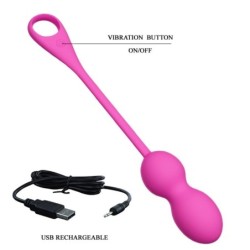 Elvira Rechargeable Pink Vibrating Balls