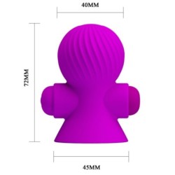 Spenių stimuliatoriai 12 vibracijos režimų Violetinė