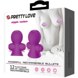 Stimulateurs de Mamelons 12 Modes Vibration Lila