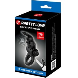 Exciting Ring Vibrator Rabbit 10 Vibrationer Sort