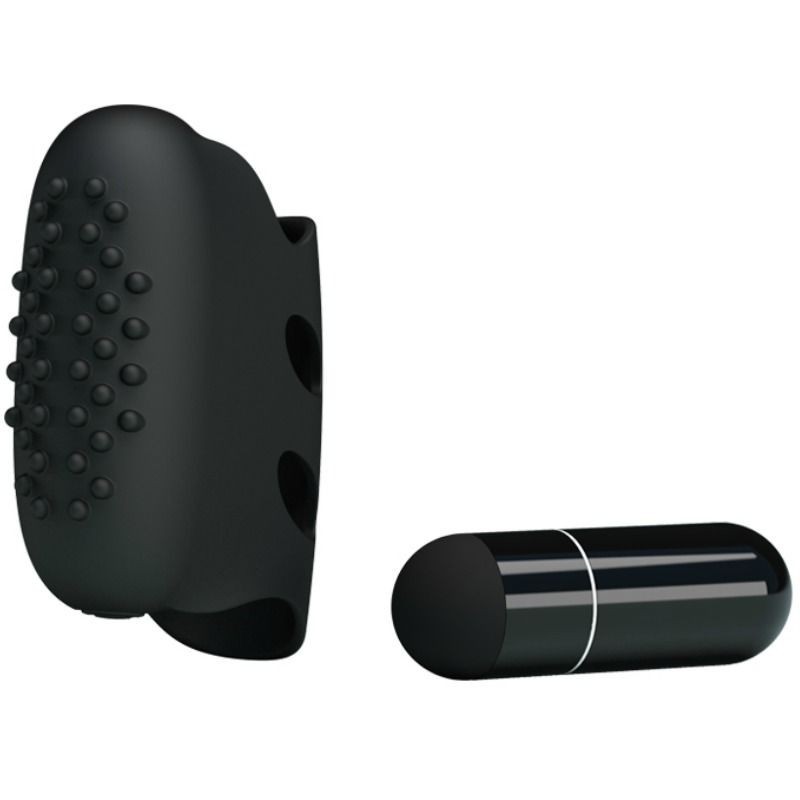 Flirtation Fingerbøl med Vibration Steward Sort Flirtation Fingerbøl med Vibration Steward Sort