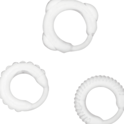 Set 3 Anillos Pene Clear