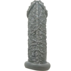 Realistický predlžujúci a oneskorujúci návlek na penis Model 2 Sivý