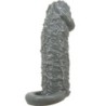 Realistický predlžujúci a oneskorujúci návlek na penis Model 2 Sivý