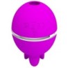 Gemini Ball Vibrator Rotund din Silicon Violet