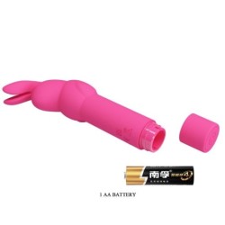 Gerardo Vibromasseur En Silicone Lapin Fuchsia