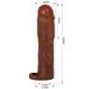 Gerd Husă pentru Penis cu Extensie de 7.6 cm Mulatru