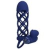 Giann Anel Vibratório Com Capa De Silicone Azul