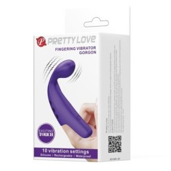 Gorgon Vibromasseur De Doigt Rechargeable Violet