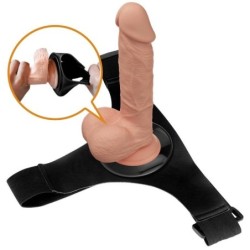 Harness Briefs Arnês Universal Com Dildo Jerry 21.8 Cm Natural