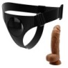 Harnas Slip Universeel met Dildo Micheal 20 Cm Zwart