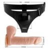 Harness Briefs Arnês Universal Com Dildo Tom 20 Cm Natural