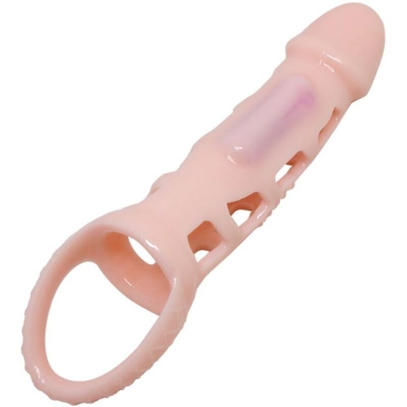 Harrison Capa Extensora de Pénis Com Vibração E Strap 13.5 Cm