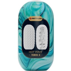 Hot Wave Mannelijke Masturbator Silicone Wit