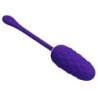 Oeuf vibrant avec texture marine rechargeable violet