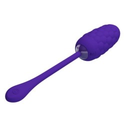 Huevo Vibrador Con Textura Marina Recargable Lila