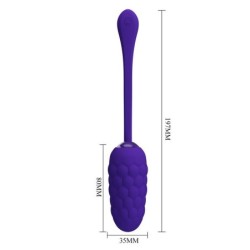 Oeuf vibrant avec texture marine rechargeable violet