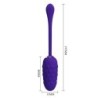 Huevo Vibrador Con Textura Marina Recargable Lila