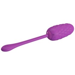 Wiederaufladbares, violettes Vibrationsei mit Meeresstruktur