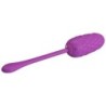 Oeuf vibrant avec texture marine rechargeable violet