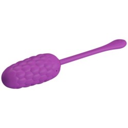 Wiederaufladbares, violettes Vibrationsei mit Meeresstruktur