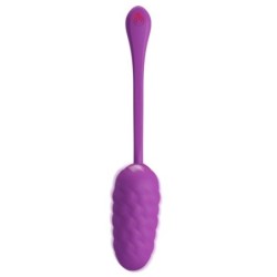 Wiederaufladbares, violettes Vibrationsei mit Meeresstruktur