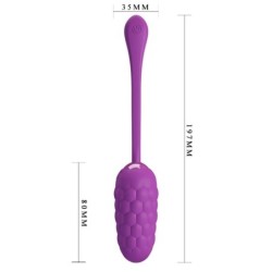 Wiederaufladbares, violettes Vibrationsei mit Meeresstruktur