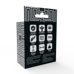 Komplekt 3 Peeniserõngast Must