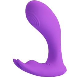 Idabelle Vibration & Pulsation Télécommande Violet