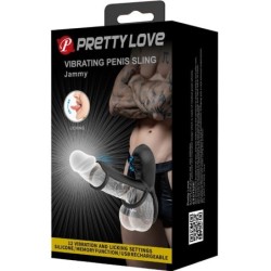 Jammy Funda De Pene 12 Vibraciones Con Lengua Recargable Silicona
