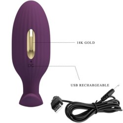 Jefferson Anal Plug, App-styret, Lilla