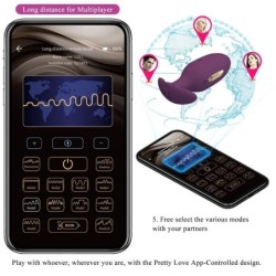 Jefferson Lila App-vezérelt Anális Plug