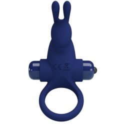 Jiro Rabbit Ring met Vibratie Blauw