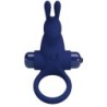 Jiro Rabbit Ring met Vibratie Blauw