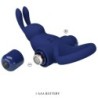 Jiro Anel Rabbit Com Vibração Azul